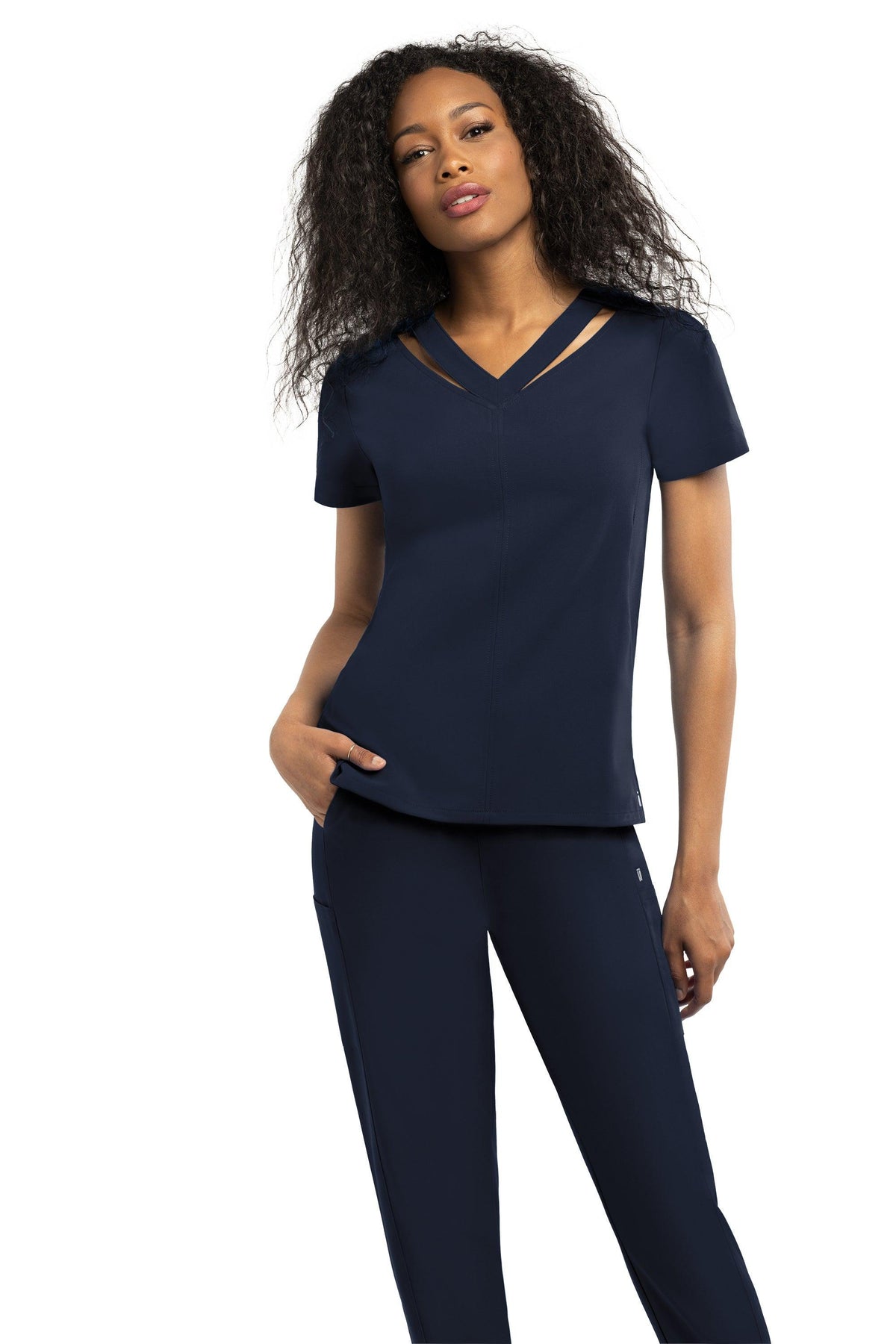 CAPELLA Cut Out V-Neck Top - TAARA